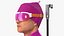 Posa a T maschile dell'atleta di biathlon
