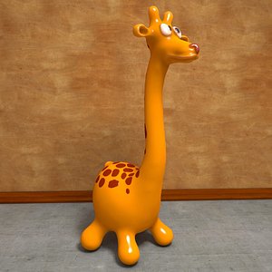 3d model giraffe toon cartoon