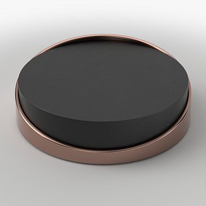 Minimal Round Coffee Table Low-poly 3D model 3D model