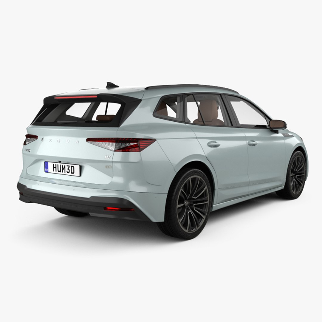 3D Skoda Enyaq IV Founders Edition With HQ Interior 2021 Model