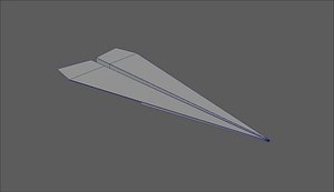 paper plane 3D model