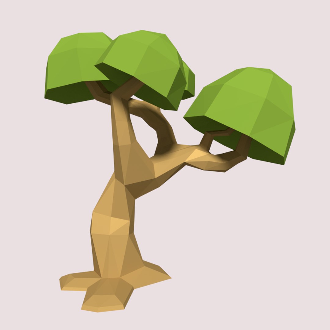 Cartoon Tree 3ds