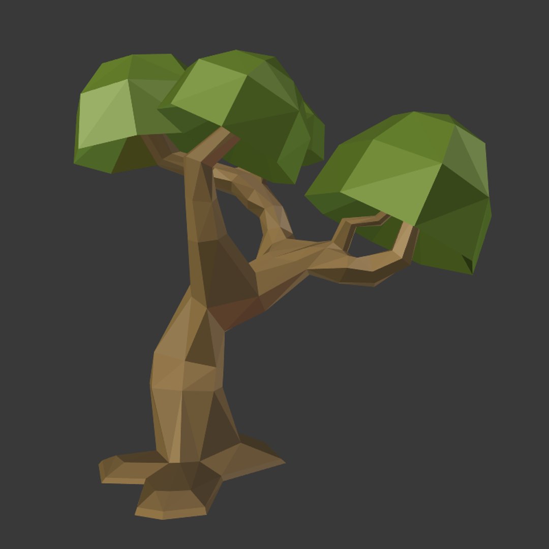 Cartoon Tree 3ds