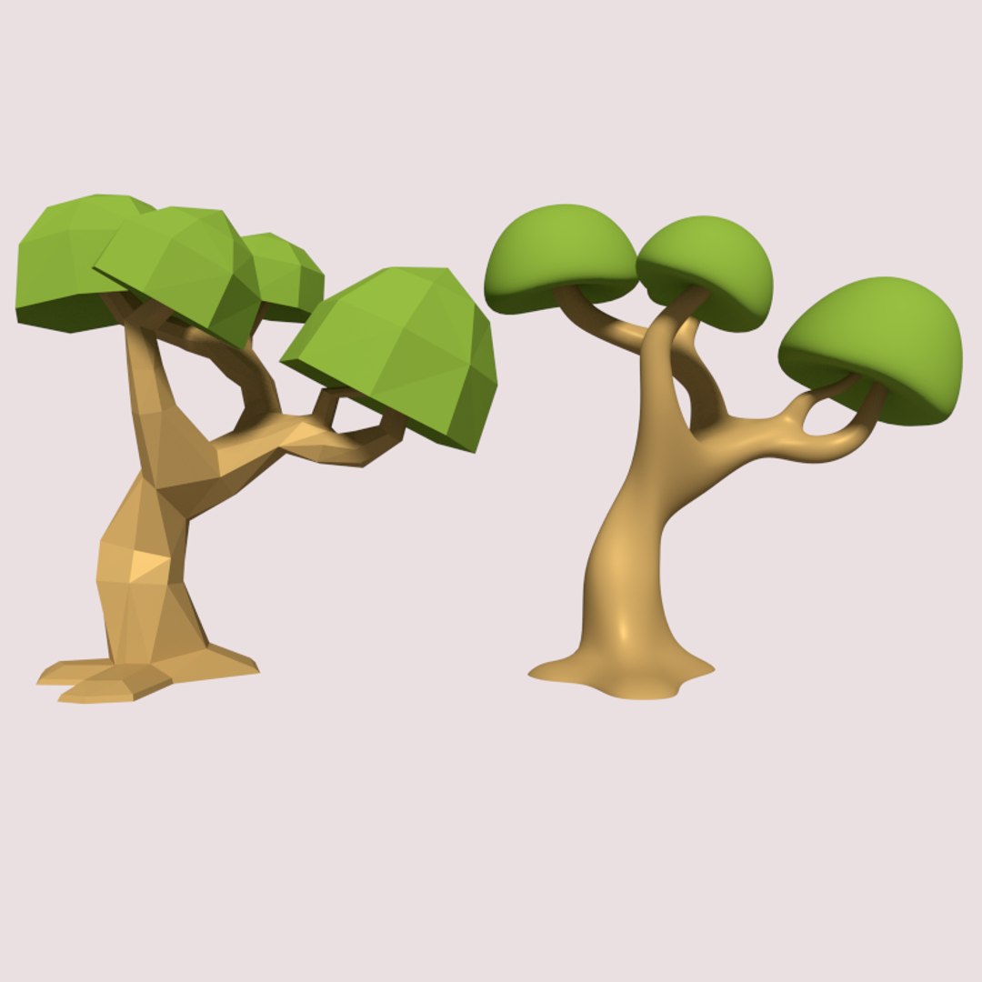 Cartoon Tree 3ds