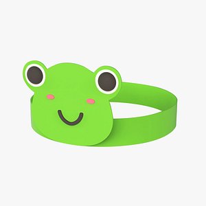 Paper Frog Headband 3D