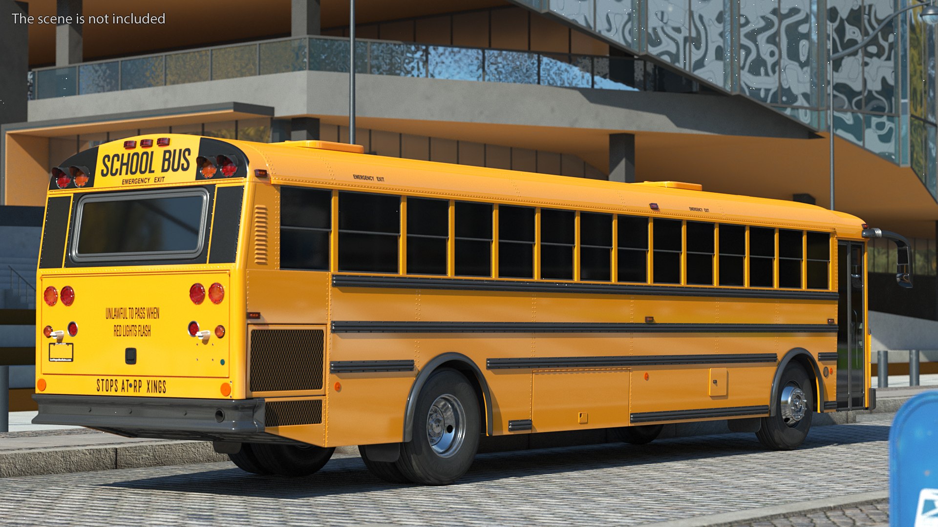 3D Transit School Bus Exterior Only model - TurboSquid 1731816