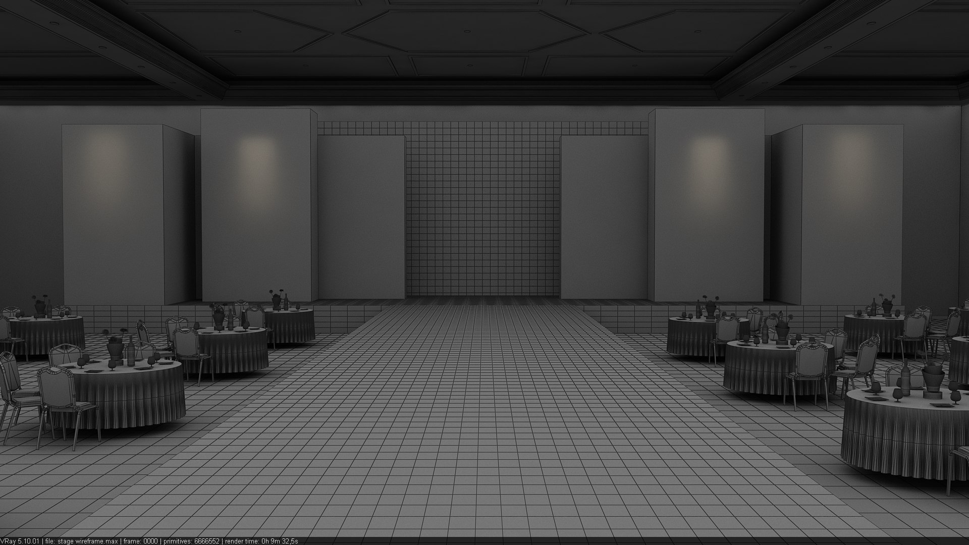 3D stage catwalk - TurboSquid 2005776