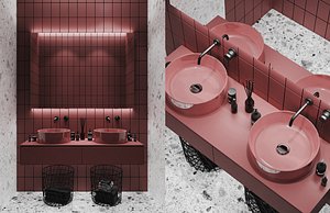 3D Bathroom set