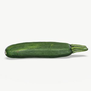 3D High Quality Scan Zucchini - 3