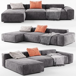 modern corner sofa 3D model