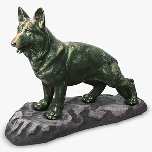 Bronze Dog Statue