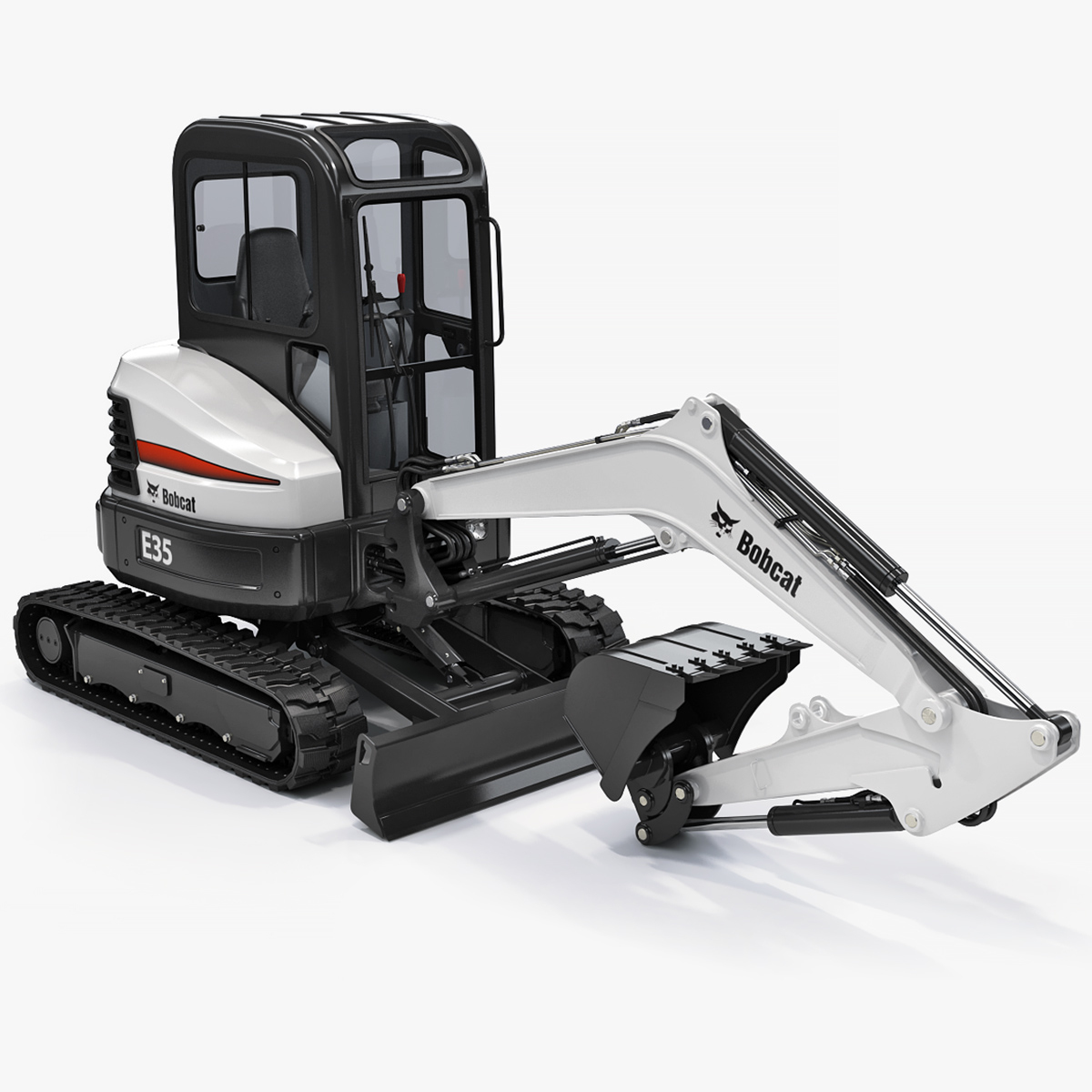 excavator bobcat e35 3d model