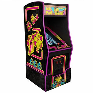 3D Pac-Man Deluxe Arcade Cabinet Retro