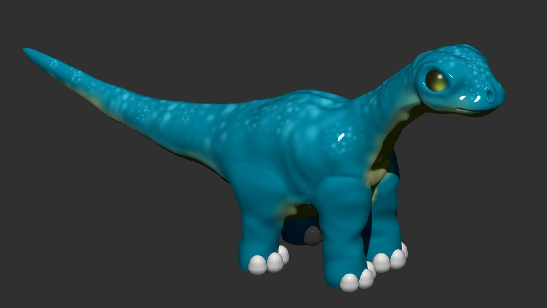3D Model Brontosaurus Cartoon Dinosaur - TurboSquid 1722083