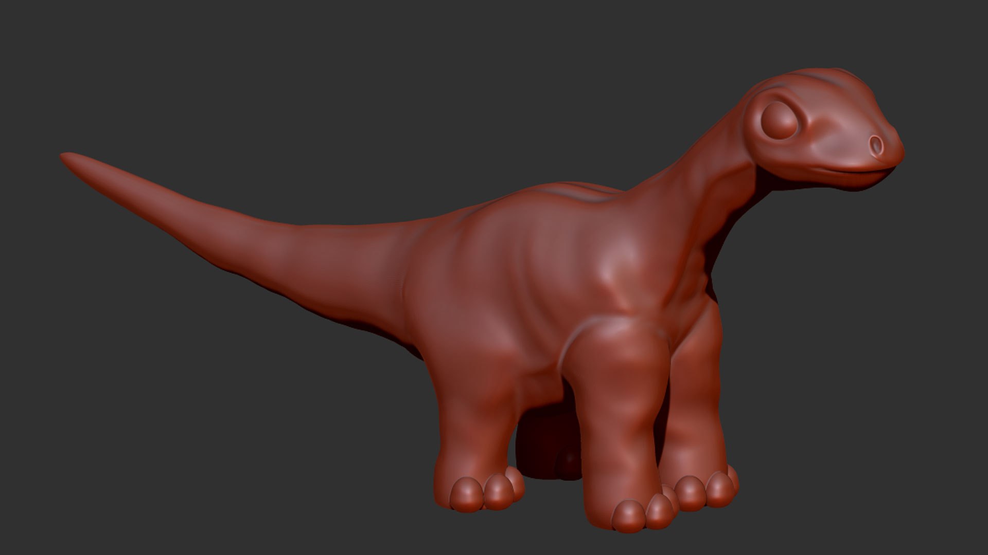 3D Model Brontosaurus Cartoon Dinosaur - TurboSquid 1722083