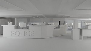 3D model Police Station interior