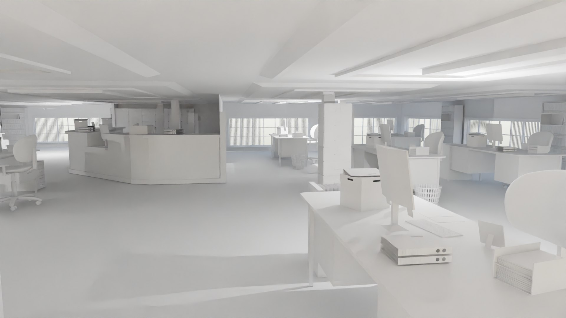3D Model Police Station Interior - TurboSquid 2158065