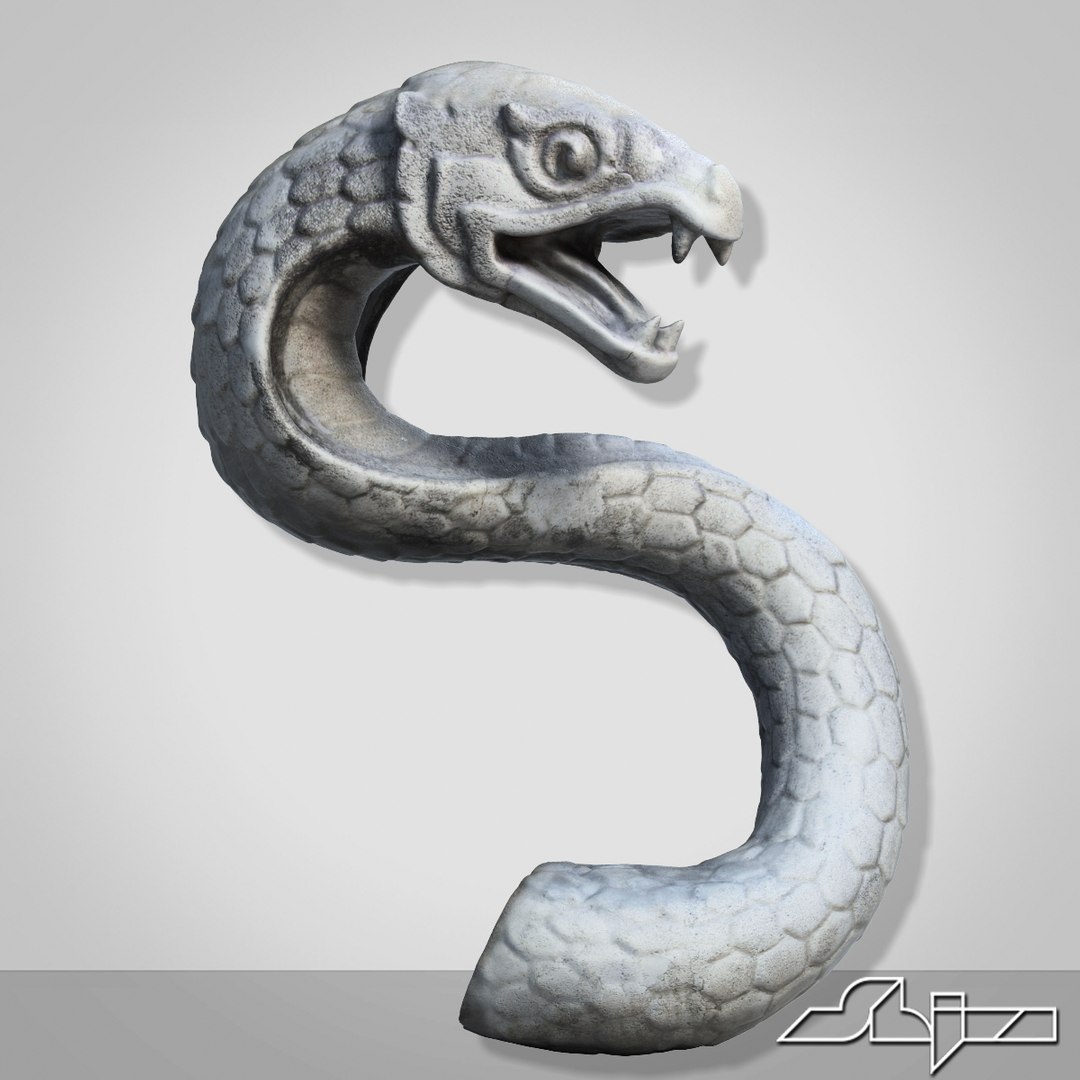 3dsmax thailand snake sculpture