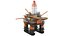 Detailed Oil Platform And Ship 3D model
