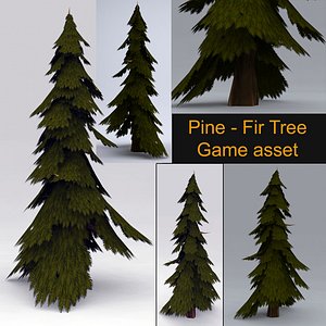 Pine - Fir Tree - Game asset