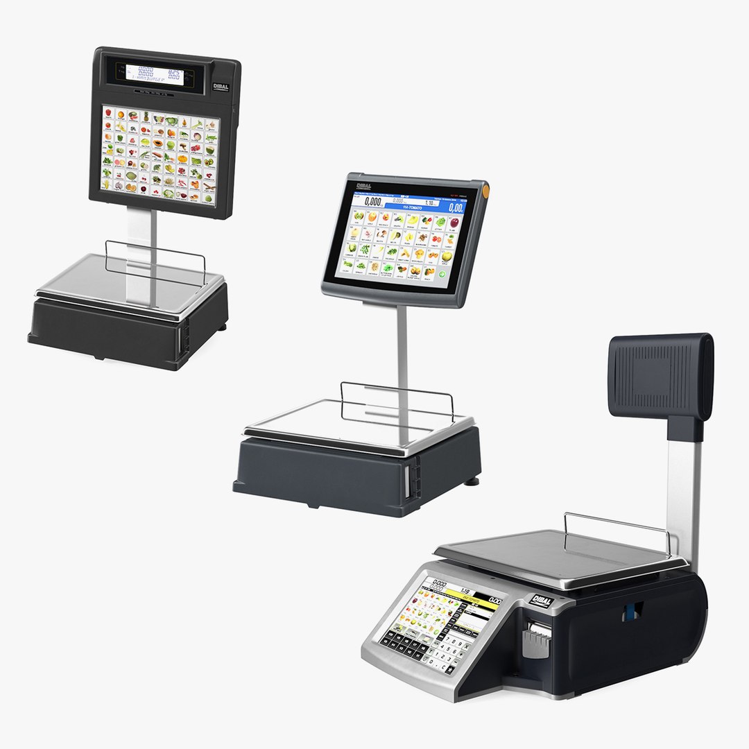 Self Service Scales Collection 2 3D model preview