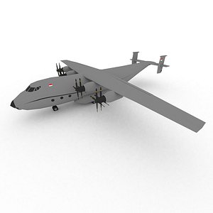 Low Poly Antonov An-22 Cargo Airplane model
