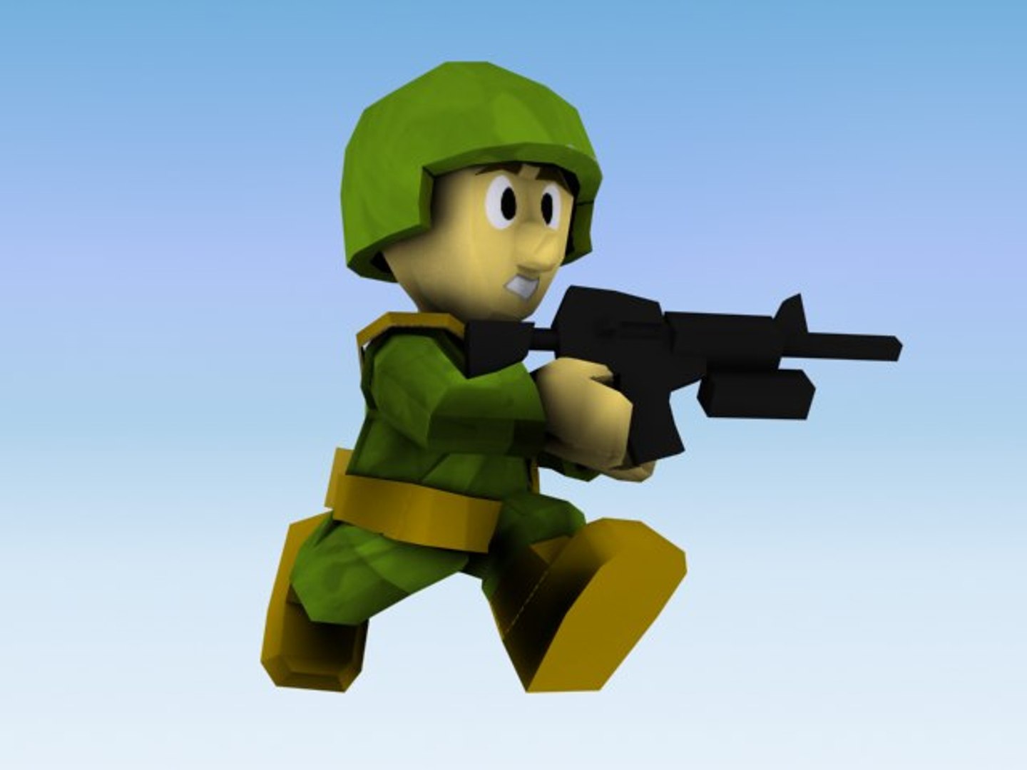 rigged biped 3d model