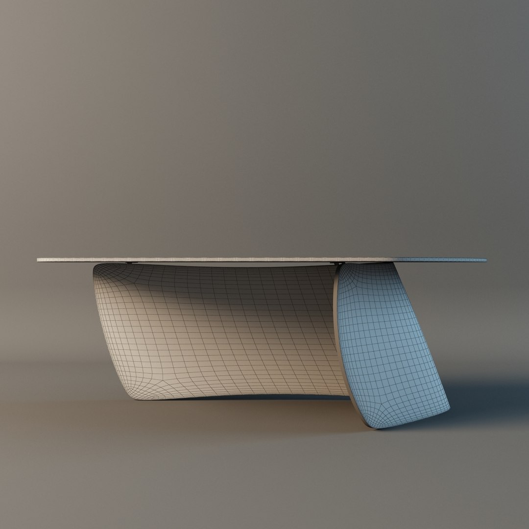 Graph Glass Table 3d Model