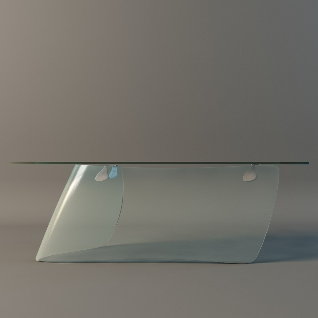 Graph Glass Table 3d Model
