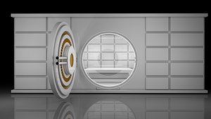 3D Sci Fi Vault model
