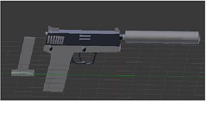 3d guns war model