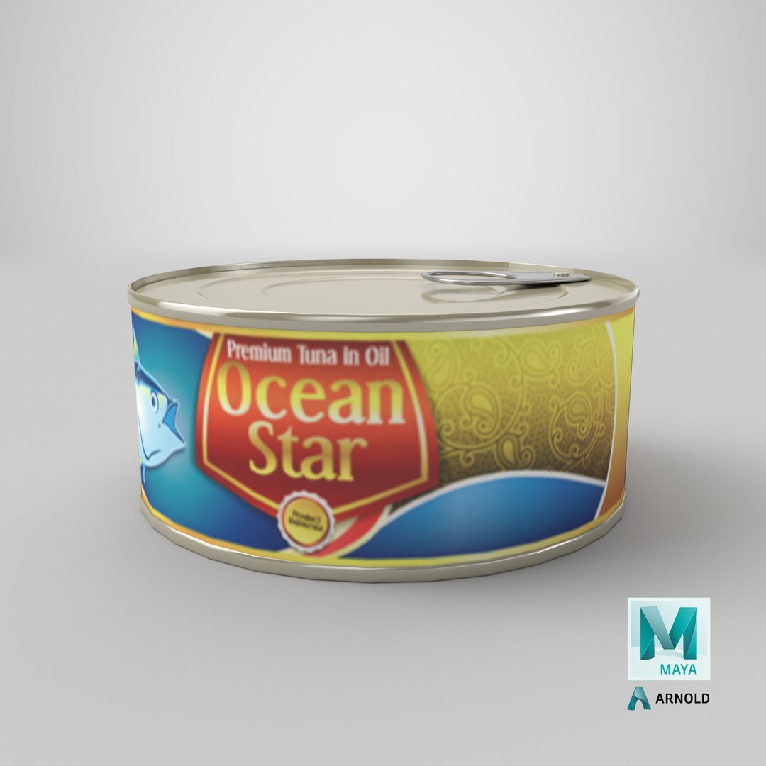 3D canned tuna https://p.turbosquid.com/ts-thumb/YL/ZBNbt4/3iIVdD5f/stemcell_maya_arnold_render/png/1600471112/1920x1080/fit_q87/7f73710209f0637da8f7a3d28ea6541f8dbb2bff/stemcell_maya_arnold_render.jpg