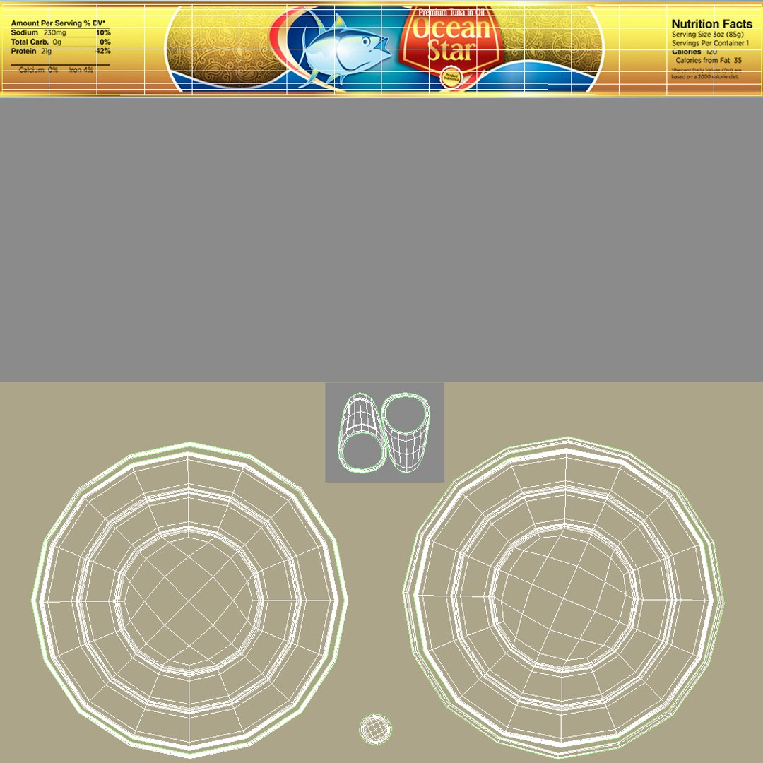 3D canned tuna https://p.turbosquid.com/ts-thumb/YL/ZBNbt4/zSwoFHe1/tuna11/jpg/1600438799/1920x1080/fit_q87/8197c0a957c8c1e673f32be3f3aec03045b68300/tuna11.jpg