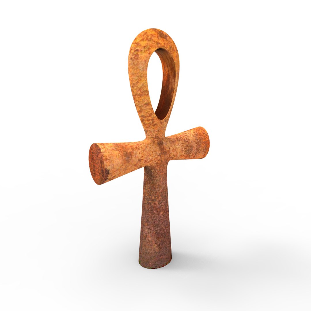3d Rusty Cross Model