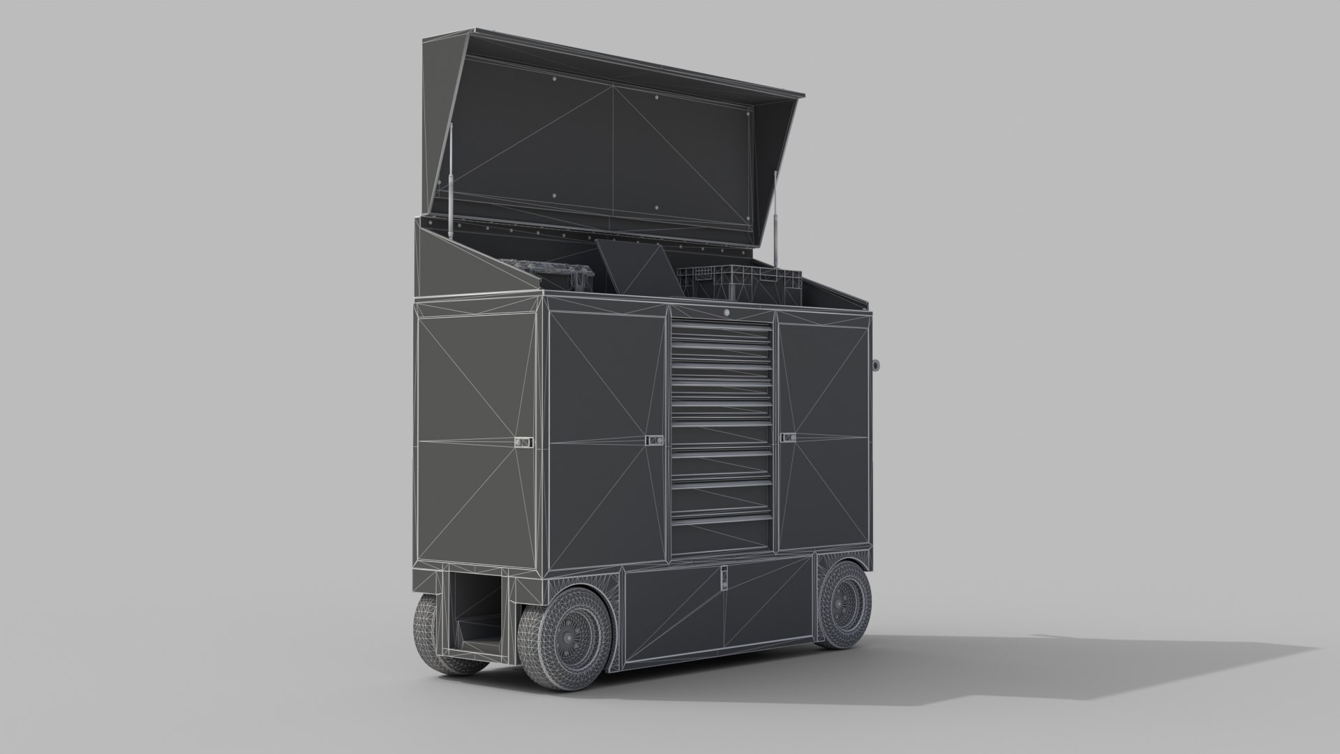 Workstation Cart 4 Model - TurboSquid 2301378