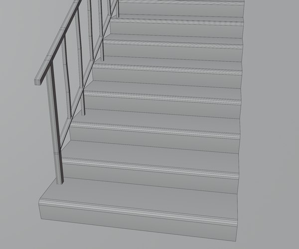 3D Concrete Stairs - TurboSquid 1748388