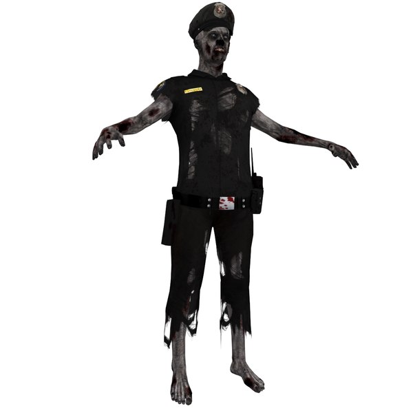 modelo 3d Zombie Police 4 TurboSquid 852056