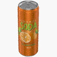 Sleek Soda Can With Droplets 355ml