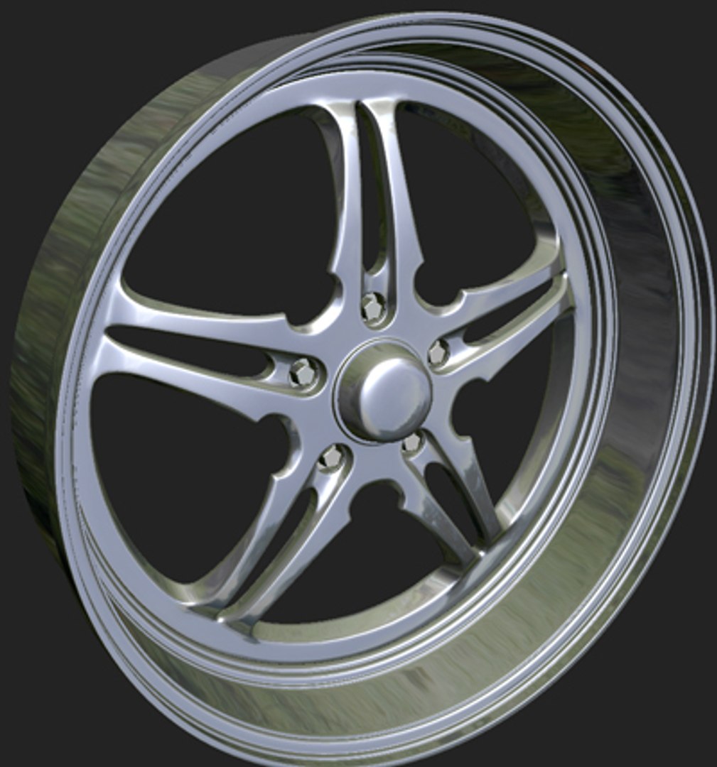 3d model of wheels rim