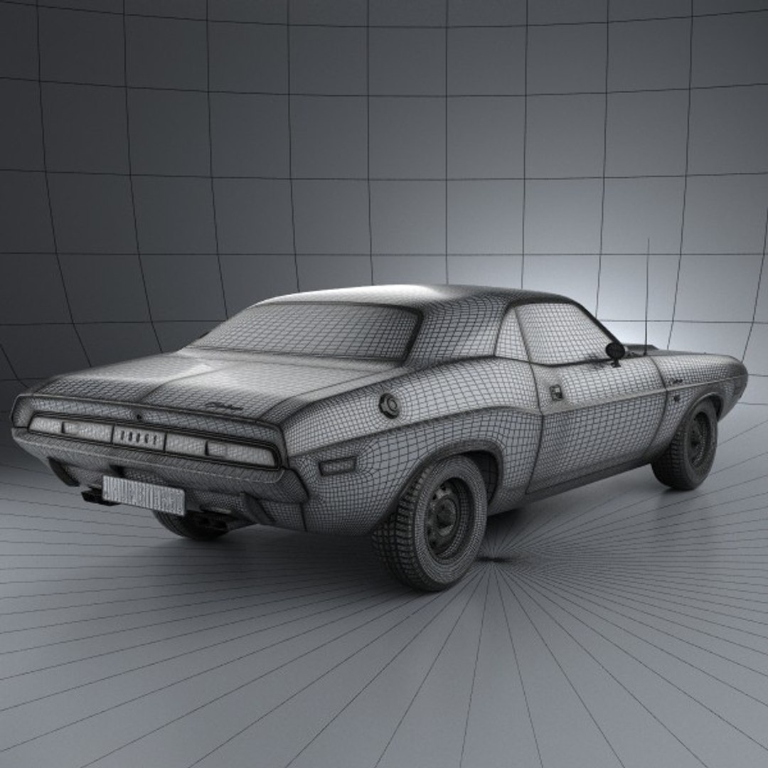3d model dodge challenger 1970