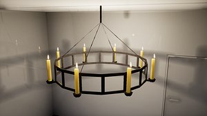 furniture october ceiling lamp 3D model