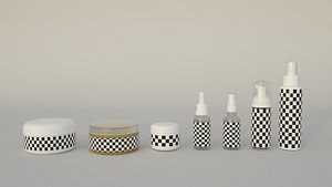 Cosmetic Bottle Set B 3D model