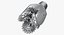 3D model mining drill bit