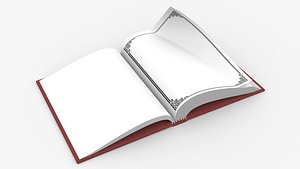 3D Book Rigged and Animated