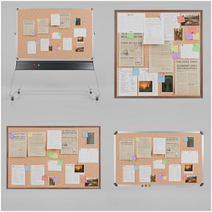 Office Essentials Corkboard Set - Customizable Pin Boards