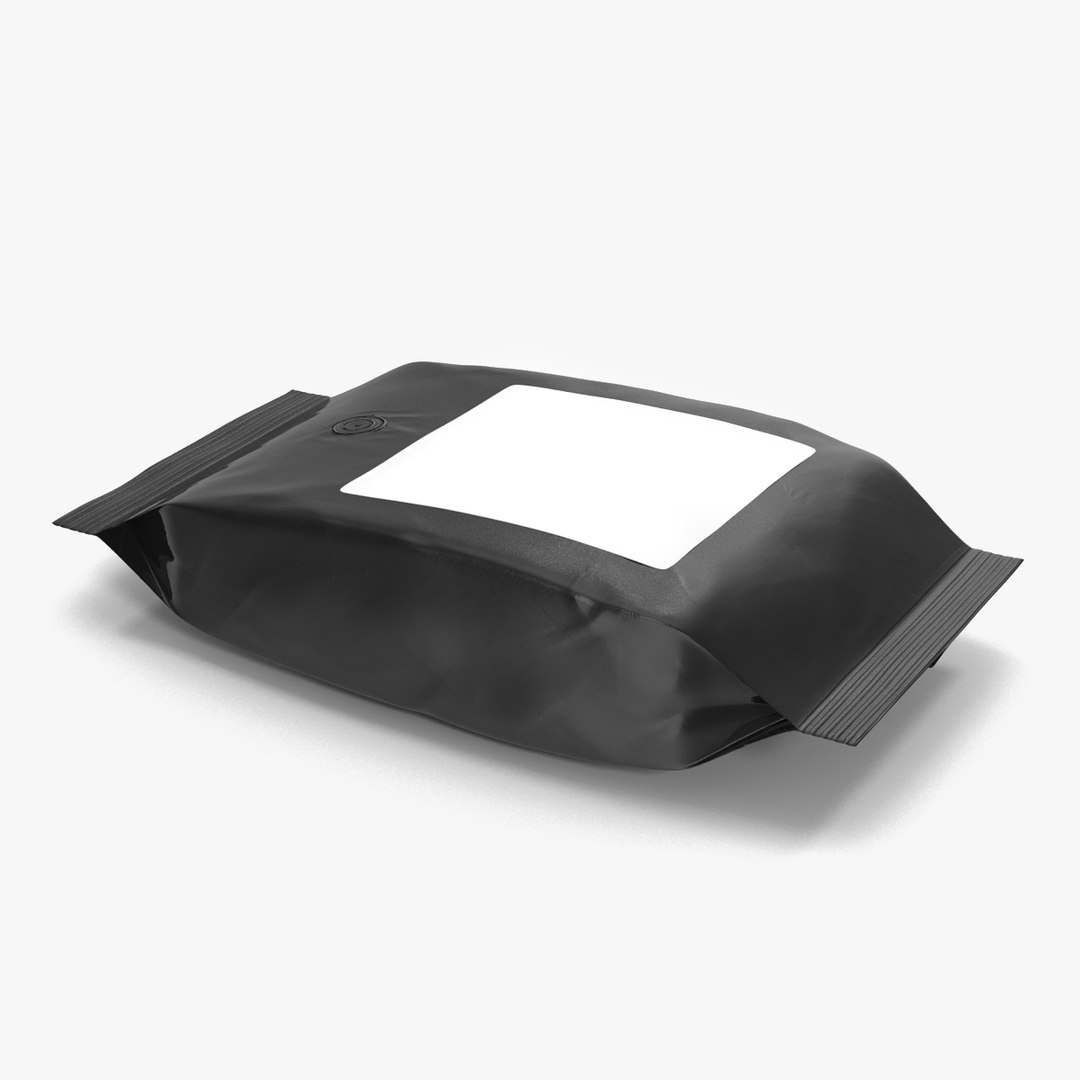 Ground Coffee Bag Plastic 2 3D Model 3D model preview