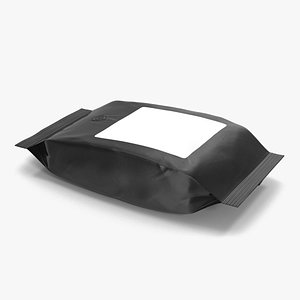 Ground Coffee Bag Plastic 2 3D Model