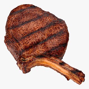 BBQ Long Bone Ribeye 3D Model