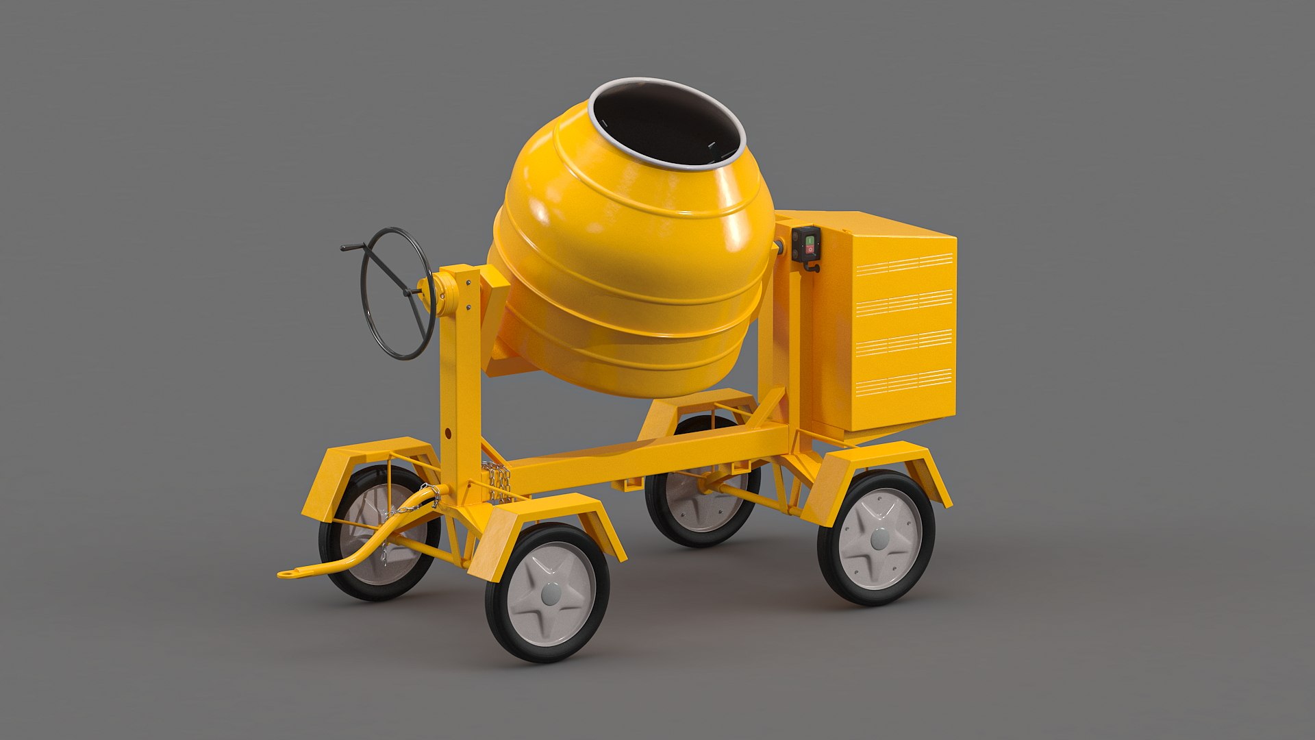 Concrete Mixer Machine DAJYAWON Electric Cement Mixer, 4.3
