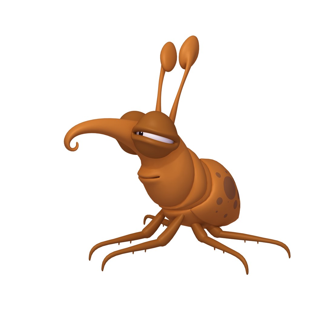 3D Model Bug Cartoon - TurboSquid 1629581